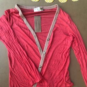 NWT Lightweight Francescas buttondown sweater M